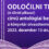 ODLOČILNI TRENUTEK (A döntő pillanat) című antológiai bemutatója
